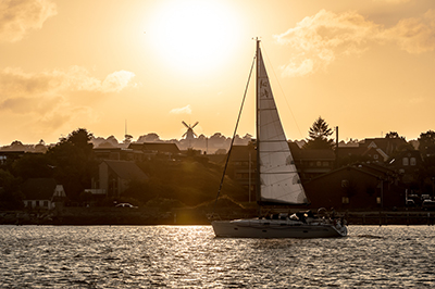 Segelboot in Dänemark