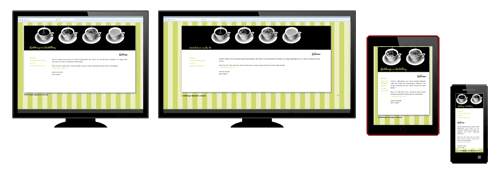Responsive Webdesign: Monitor-, Handy-, Tablet-Ansicht