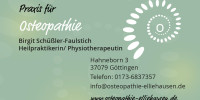 Visitenkarten Osteopathie Schrift rechts