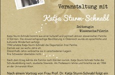 Veranstaltung Katja Sturm Schnabl 2x