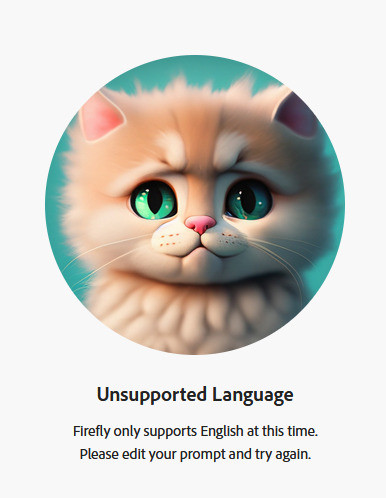 unsupported language
