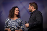 Caroline Kiesewetter und Karim Khawatmi im Serenadenhof Nürnberg