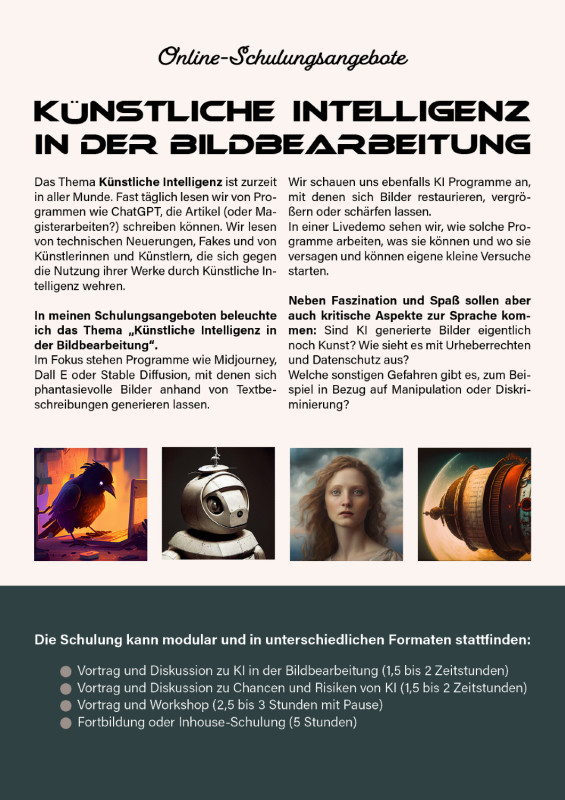 flyer kuenstliche intelligenz in der bildbearbeitung