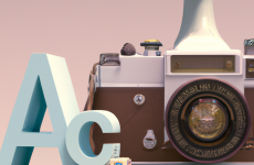 dall e 2023 02 28 13.15.01  d renderof a camera with a pattern of the letters a and i in the style of gisele freund taking a picture of a peace pigeon in front of the camera in