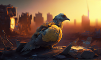 before.sunrise a dreamy image photo of a yellow blue dove sitti 4705fc12 ad40 495e b2dedd78be3f2c