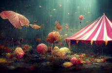 Midjourney Unterwasserzirkus