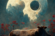 before.sunrise cow is posing in front of the moon nebula social 2f4733b2 1733 4c74 8c30e306b4d21