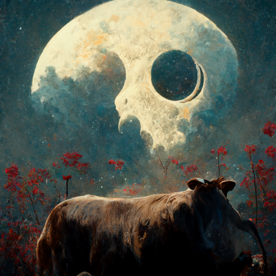 before.sunrise cow is posing in front of the moon nebula social 2f4733b2 1733 4c74 8c30e306b4d21