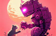 before.sunrise cute zombi robot chewing a cat pink color warm b 6529878b 6c7c 452aa4a b4e223c3c8f3