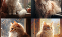 fluffycat midjourney v5